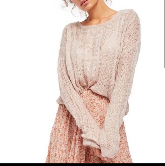 Free People Sweaters - Free People Wool Lightweight Open Knit  Semi Sheer Pullover Knit Sweater